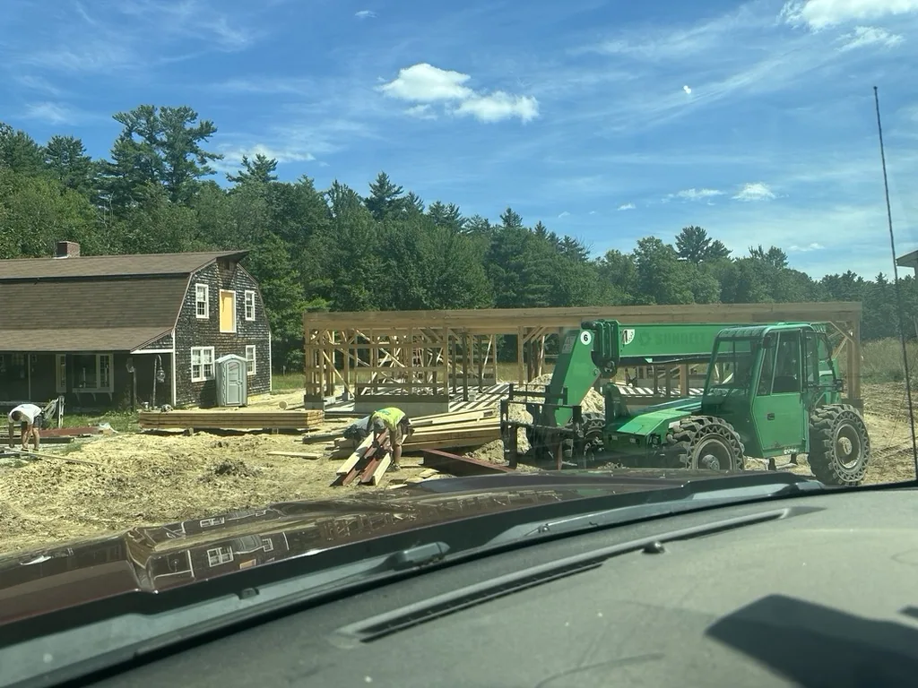Site work beginning beside the existing building