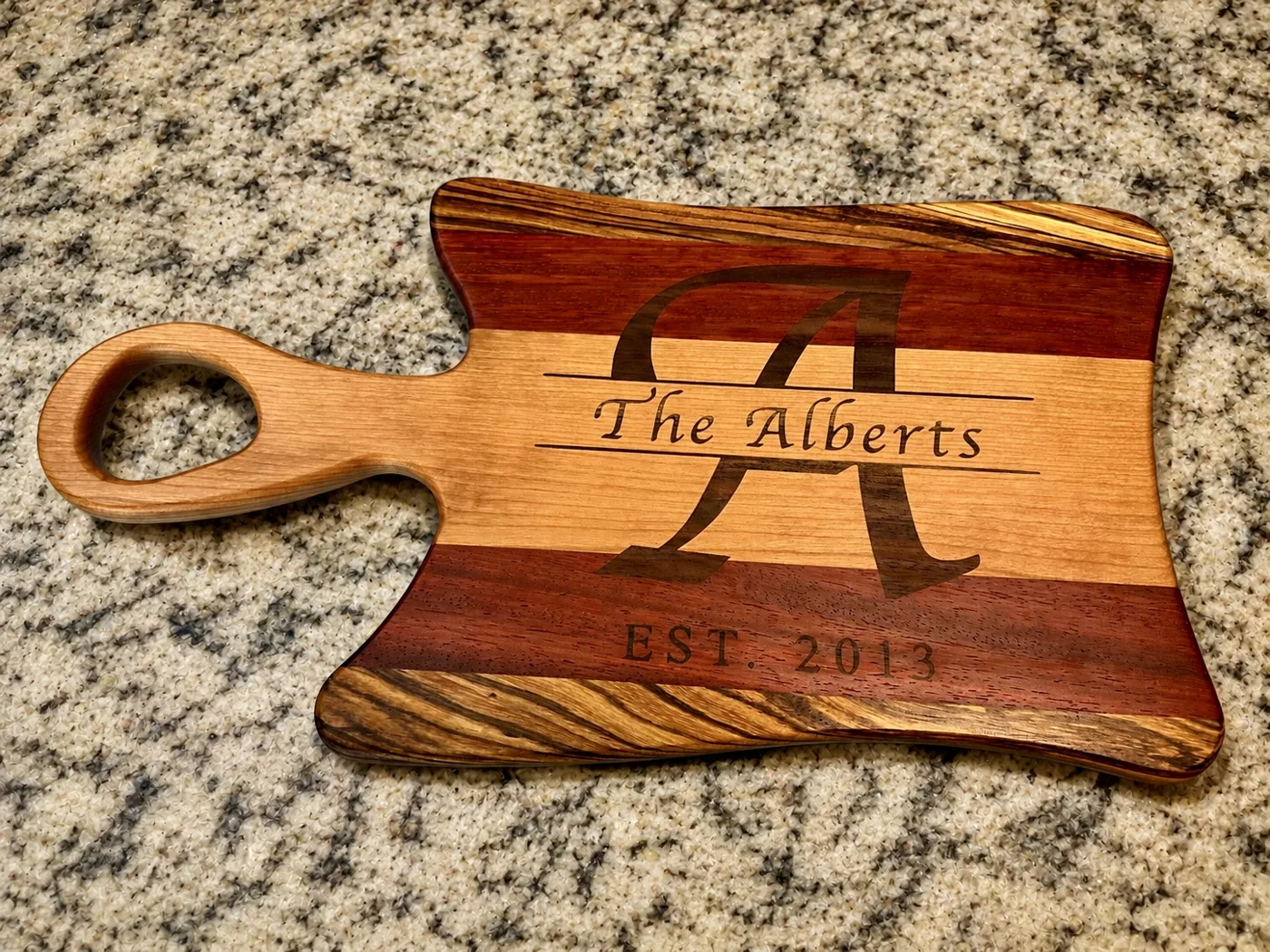 Alberts Monogram Serving Board
