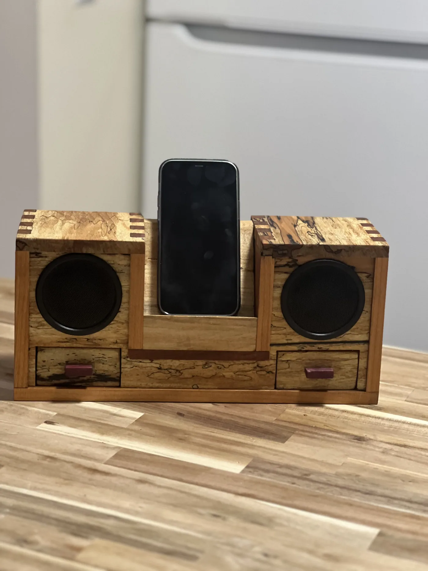 Spalted Maple Speaker Dock